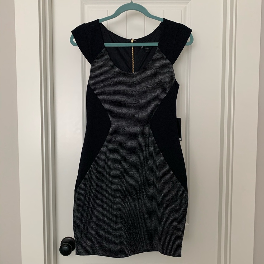 NWT size 6, Express black and dark grey bodycon